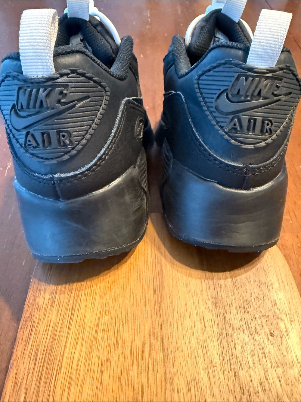 Nike Kids’ Air Max 90 Toggle PS All Black Size 3Y or Women’s 4.5 Easy On/Off - Picture 5 of 8
